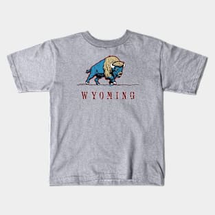 Wyoming Bison Kids T-Shirt